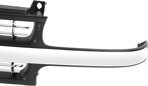DNA MOTORING OE Style Silver Black Frame Grille Grill w/Badge Slot Compatible with 99-02 Silverado 1500, Chrome, OEM-GR-GM1200424 in Saudi Arabia