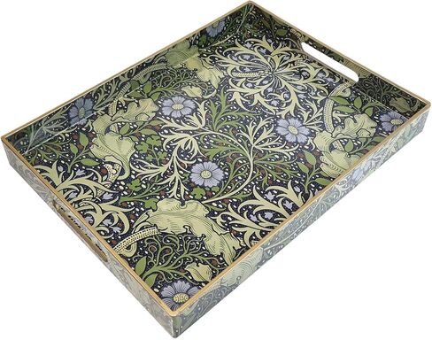 Spsyrine Serving Tray with Handles, Plastic Decorative Tray for Coffee Table, Living Room, Home Decor, Sunflower in Saudi Arabia