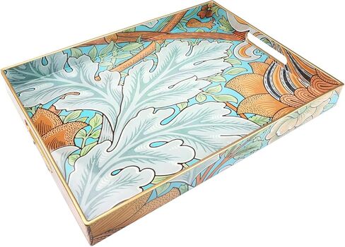 Spsyrine Serving Tray with Handles, Plastic Decorative Tray for Coffee Table, Living Room, Home Decor, Sunflower in Saudi Arabia