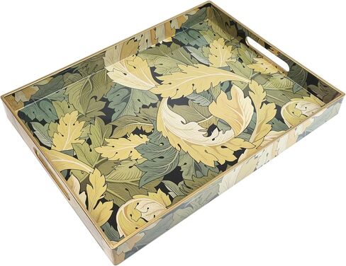 Spsyrine Serving Tray with Handles, Plastic Decorative Tray for Coffee Table, Living Room, Home Decor, Sunflower in Saudi Arabia