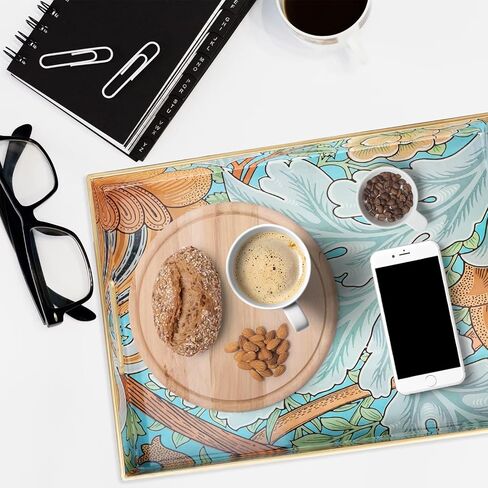 Spsyrine Serving Tray with Handles, Plastic Decorative Tray for Coffee Table, Living Room, Home Decor, Sunflower in Saudi Arabia
