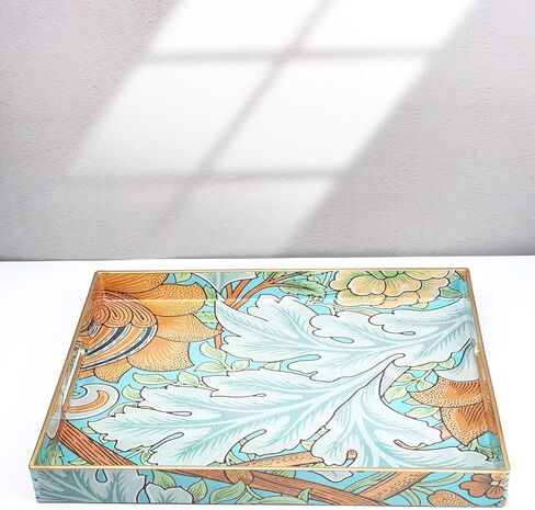 Spsyrine Serving Tray with Handles, Plastic Decorative Tray for Coffee Table, Living Room, Home Decor, Sunflower in Saudi Arabia