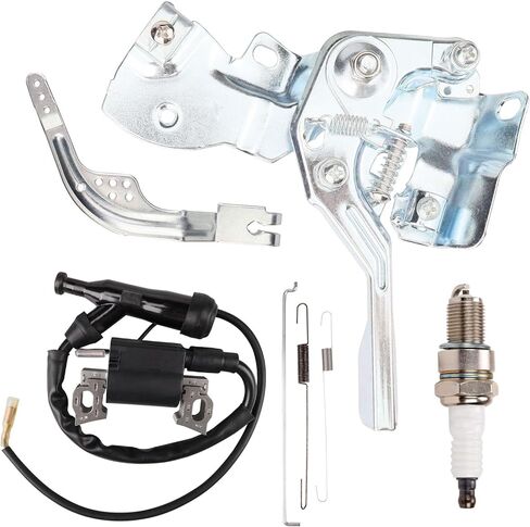 مجموعة تجميع زنبركية للتحكم في الخانق مع ملف إشعال لمحرك بريداتور 212cc 196cc 224cc 6.6 HP Coleman CT200U BT200X RTK200 MB200 KT196 CK196 Mini Bike MB200 GX160 GX200 Baja Warrior Go Kart in Kuwait