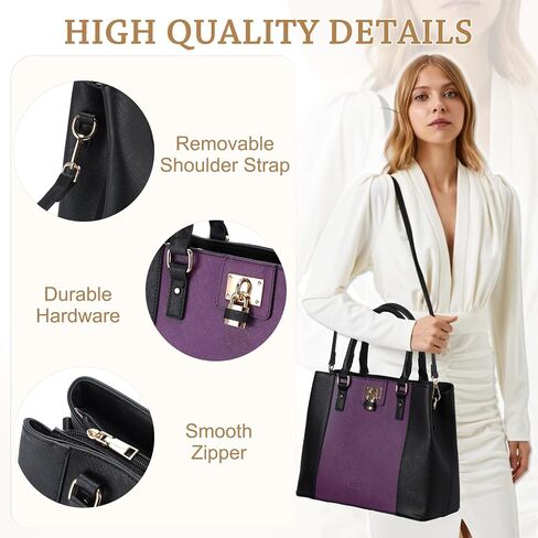 VASCHY Satchel Bag for Women, Trendy Vegan Saffiano Leather Medium Purse Top Handle Handbag Shoulder Tote Crossbody Bag in Saudi Arabia
