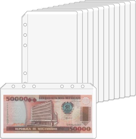 12 قطعة من جيوب المجلدات مقاس A6 بدون سحابات، وحقيبة مجلدات مقاس A6 لعدد 6 أظرف من مادة PVC الشفافة الموفرة للتحديات in Kuwait