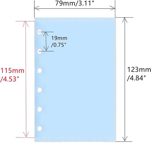 Mogoostry A7 Cash Envelope Binder Pockets 10pcs 5 Color A7 Binder Inserts Pockets Zipless Binder Divider with Pocket Side Open Plastic Binder Folder Organizer in Saudi Arabia