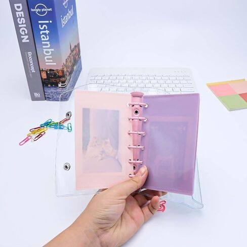 Mogoostry A7 Cash Envelope Binder Pockets 10pcs 5 Color A7 Binder Inserts Pockets Zipless Binder Divider with Pocket Side Open Plastic Binder Folder Organizer in Saudi Arabia