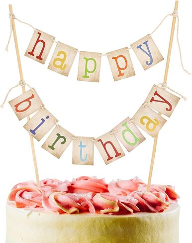 Happy Birthday Cake Toppers, Personalized Happy Birthday Cake toppers, Cake Toppers Happy Birthday for Boys Girls Birthday Baby Shower Party in Saudi Arabia