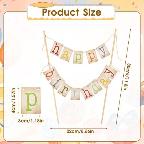 Happy Birthday Cake Toppers, Personalized Happy Birthday Cake toppers, Cake Toppers Happy Birthday for Boys Girls Birthday Baby Shower Party in Saudi Arabia