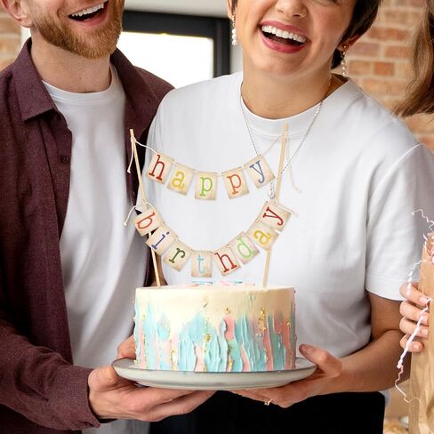 Happy Birthday Cake Toppers, Personalized Happy Birthday Cake toppers, Cake Toppers Happy Birthday for Boys Girls Birthday Baby Shower Party in Saudi Arabia