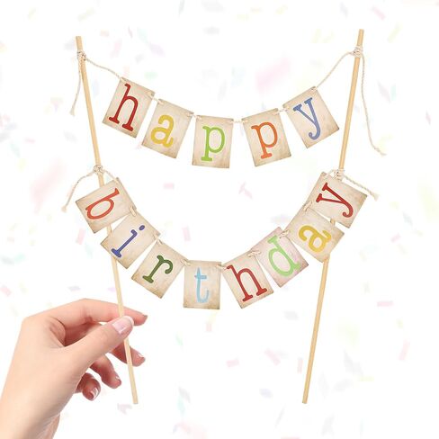 Happy Birthday Cake Toppers, Personalized Happy Birthday Cake toppers, Cake Toppers Happy Birthday for Boys Girls Birthday Baby Shower Party in Saudi Arabia