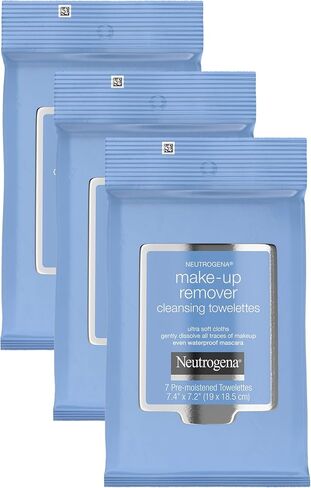 Neutrogena Make-Up Remover Cleansing Towelettes, 7 Count, Packaging May Vary in Kuwait