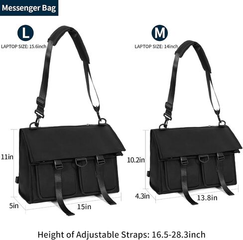 Messenger Bag for Men, Convertible Laptop Backpack Large Crossbody Shoulder Bag Satchel Bag Work Casual in Saudi Arabia