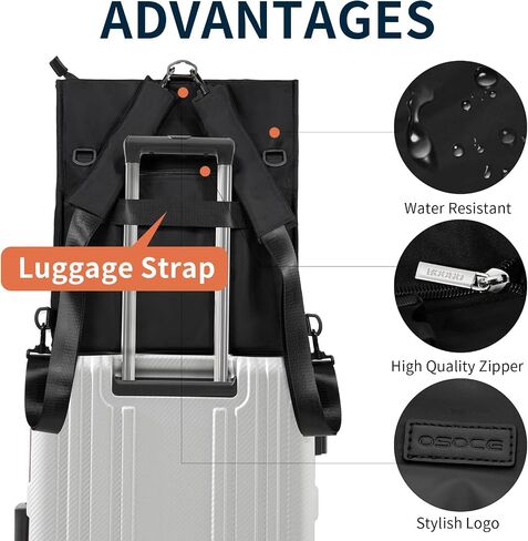 Messenger Bag for Men, Convertible Laptop Backpack Large Crossbody Shoulder Bag Satchel Bag Work Casual in Saudi Arabia