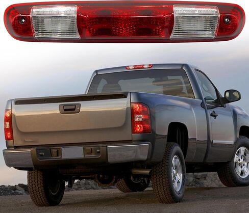 GM25890530، 531066، 531067 مصباح الفرامل الثالث الثالث مصباح إيقاف عالي متوافق مع Chevy Silverado GMC Sierra 1500 2500HD 3500HD 2007 2008 2009 2010 2011 2012 2013 in Kuwait