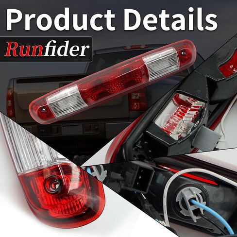 GM25890530، 531066، 531067 مصباح الفرامل الثالث الثالث مصباح إيقاف عالي متوافق مع Chevy Silverado GMC Sierra 1500 2500HD 3500HD 2007 2008 2009 2010 2011 2012 2013 in Kuwait