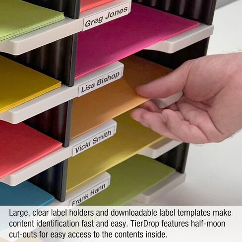 منظم سطح المكتب مكون من 8 أحرف وقاعدة تخزين مرتفعة لسهولة الوصول إلى الفتحات السفلية وملحقات ومستلزمات المكتب. ملف علوي وأدراج اختيارية in Kuwait