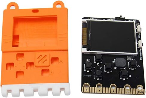 Kittenbot Meowbit Card-Sized Retro Game Computer Codable Console for Microsoft Makecode Arcade & Python Video Game Compatible Micro:bit Expansion Board for Robot Building Without Battery(Blue) in Saudi Arabia