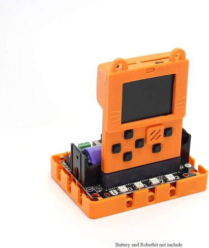 Kittenbot Meowbit Card-Sized Retro Game Computer Codable Console for Microsoft Makecode Arcade & Python Video Game Compatible Micro:bit Expansion Board for Robot Building Without Battery(Blue) in Saudi Arabia