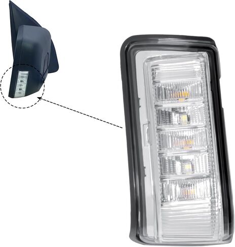 Replacement Driver Left Side Door Mirror Turn Signal Light Lamp Indicator for Ford F-150 from 2021 to 2024 in Saudi Arabia