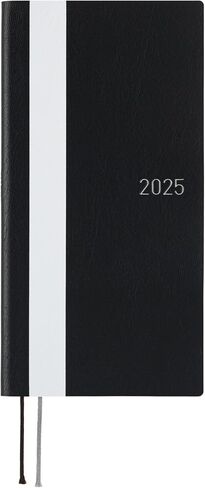 Hobonichi Techo 2025 Weeks [إنجليزي/طويل ونحيف الحجم/بداية يناير/مخطط] الخط الأبيض: عاجي in Saudi Arabia