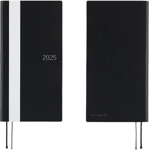 Hobonichi Techo 2025 Weeks [إنجليزي/طويل ونحيف الحجم/بداية يناير/مخطط] الخط الأبيض: عاجي in Saudi Arabia