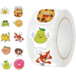 Reward Stickers for Kids (Roll of 500) Incentive Stickers for Students Teachers Classroom Stickers Bulk School Supplies Water Bottle Stickers Inspirational Positive Stickers for Kid