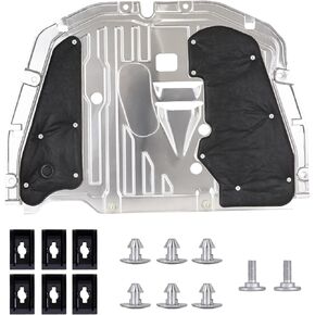 Engine Splash Guard with mounting Screws Compatible with Honda Civic 2016-2021,Replace: 74110-TBA-A00 74112-TBA-A00 90674-TY2-A01