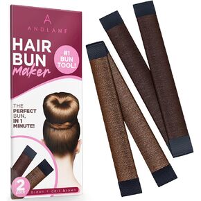 Women's Hair Bun Maker Tool - French Twist Hair Fold Wrap Snap Hair Accessories by Andlane (3 Blonde) in Saudi Arabia