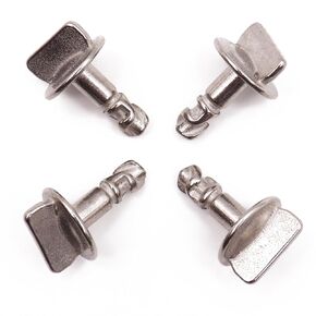 2 Sets Radiator Support Splash Shield Fastener Quarter Turn Thumb Screw with Clip Nuts Kit, Engine Shield Cover Thumb Pins Engine Splash Shield Clip for Ford F150 Edge Explorer Lincoln