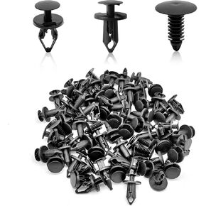 120PCS Fender Liner Retainer Bumper Fastener Rivet Plastic Push Pin, Replacement Kit Bumper Push Rivet Clips Compatible with GMC Buick Ford Chrysler 11589292 21030249 1605396 1595864