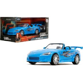 Jada Toys – Fast & Furious 1:24 Honda S2000 (Mia’s Blue Design) – Die-Cast Model Car, Detailed Exterior, Authentic Movie Replica, Collectible Toy – Ages 8+, Blue