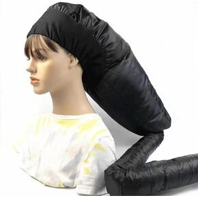 Bonnet Hair Dryer - Soft Hood Hair Dryer Adjustable Dryer Cap with Headband - Hair Drying Hoods - Deep Conditioning and Hair Drying - Blow-Dryer with Case