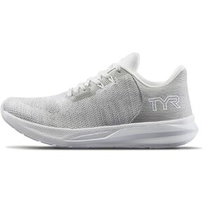 TYR Unisex Techknit RNR-1 Trainer Running Shoes Sneaker, White Heather, 10 US Men