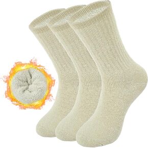 BomKinta Wool Socks for Women - Merino Warm Boot Hiking Socks - Thermal Crew Socks for Winter Outdoor Working Size 5-11