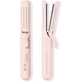 L'ANGE HAIR Le Duo 360° Airflow Styler | 2-in-1 Curling Wand & Titanium Flat Iron Hair Straightener | Professional Hair Curler with Cooling Air Vents to Lock in Style | Dual Voltage & Adjustable Temp
