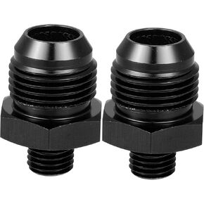 X AUTOHAUX 2pcs 10AN Male to M12 x 1.5mm Male Metric Thread Fitting Adapter Flare Union Coupler Fuel Oil Line Hose End Aluminum Alloy Fitting Adapter for Car