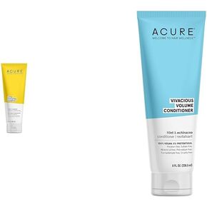 Acure Shampoo 100% Vegan, Ultra Hydrating Moisture & Omega Fatty Acids, , Yellow Argan Oil & Pumpkin, 8 Fl Oz