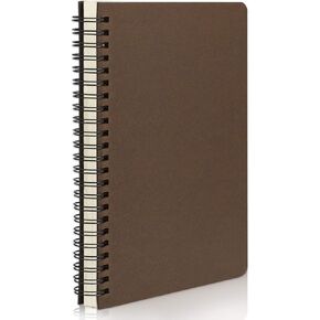 EUSOAR غلاف فني حلزوني مبطن، A5 1pack 5.5 "X8.3" 160 صفحة كلية حكمت السفر دفاتر الملاحظات مجلة، مذكرة المفكرة دفتر الرسم، مكتب الطلاب موضوع الأعمال يوميات كتاب مجلة