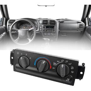 Dasbecan 599-261 HVAC Climate Control Module A/C Control Switch Panel Compatible with 1999-2005 Chevrolet Blazer 1999-2001 GMC Jimmy 1999-2002 Oldsmobile Bravada Replace# 15098966