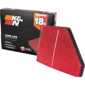 K&N Engine Air Filter: Long Life 18,000 Mile Replacement Air Filter: Compatible with 2010-2017 Chevy/GMC (Equinox, Terrain), KNA-2439