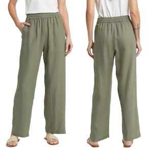Splendid Ladies' Wide Leg Tencel Pants (US, Alpha, X-Large, Regular, Regular, Green)