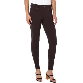 Liverpool Los Angeles Gia Glider/Revolutionary New Skinny Pull-On Knit Super Stretch Ponte Pants Java 8 30