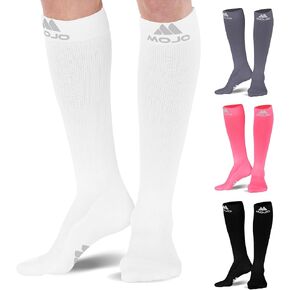 Mojo Premium Compression Socks - Boost Performance & Recovery with 20-30 mmHg Coolmax Support - Medical Quality Socks for Men & Women - Improve Circulation & Reduce Swelling - 1 Pair in Kuwait
