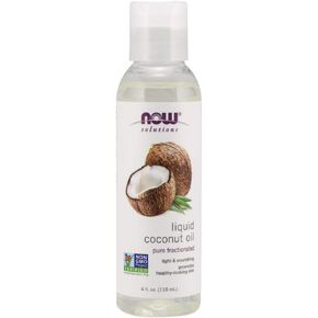 NOW Solutions, Liquid Coconut Oil, Light and Nourishing, Promotes Healthy-Looking Skin and Hair, 16-Ounce