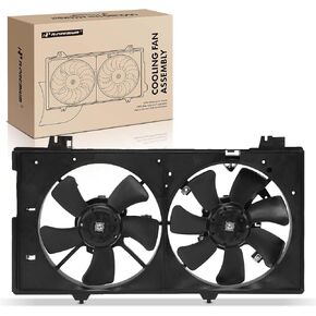 A-Premium Engine Radiator Cooling Fan Assembly Compatible with Select Mazda Models - 6 2003 2004 2005 2006 2007 2008 2.3L