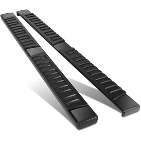 DNA MOTORING 6 Inch Wide Flat Running Boards Side Step Bars Compatible with 19-25 Silverado Sierra 1500/20-25 Silverado Silverado 2500HD 3500HD Extended Cab, STEPB-A-0010