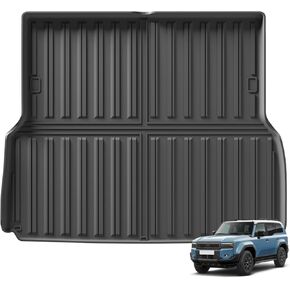 SMABEE Cargo Liner for Toyota Land Cruiser Prado 250 (Only for 5 Seat,US Version) All Weather Trunk Mat for 2024 2025 Land Cruiser Accessories TPE Protective Pad Interior Black