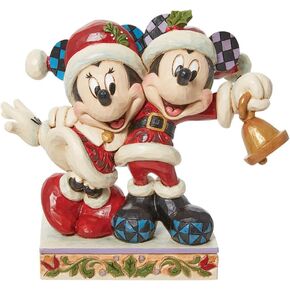 Enesco Jim Shore Disney Traditions Mickey & Minnie Santa's Figurine 6.69"