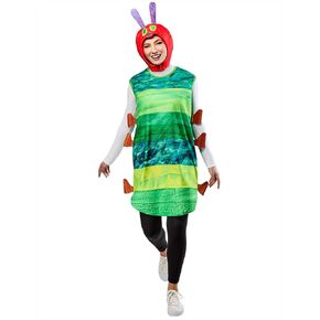 Rubie's Unisex Adult The World of Eric Carle The Very Hungry Caterpillar Costume Tunic and Headpiece, As Shown, One Size